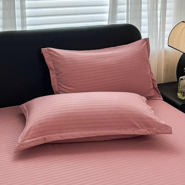 2er-Set atmungsaktive Kissenbezüge von ZHENXISHUSHIMOXI in Pink, hautfreundlich und antibakteriell, B/H: 48 x 74 cm - Bild 1