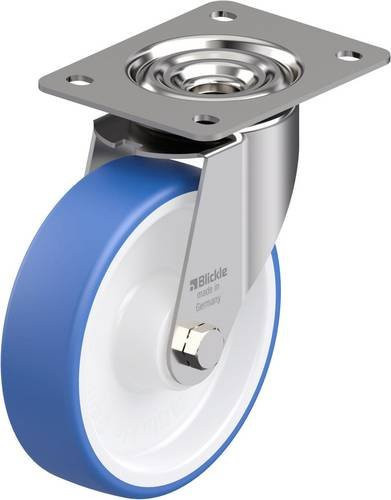 Blickle LEX-POTHS 160XR Edelstahl-Lenkrolle mit Rad-Durchmesser 160 mm und einer Tragfähigkeit von max. 300 kg - Bild 1