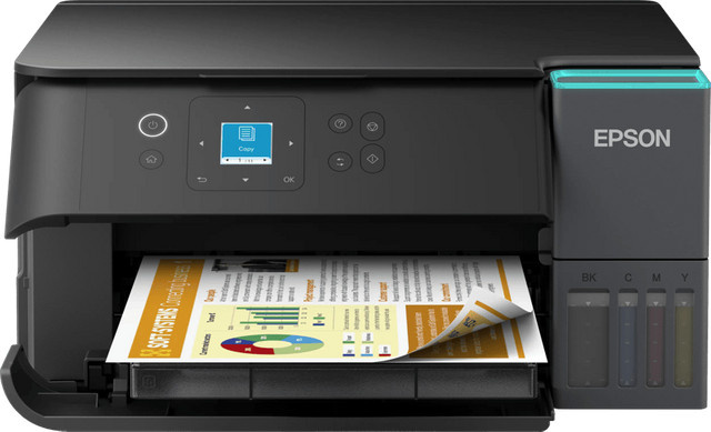 Epson EcoTank ET-2950 Multifunktionsdrucker Tintenstrahl Gerät in Schwarz mit Drucken, Scannen und Kopieren sowie WLAN und USB - Bild 2