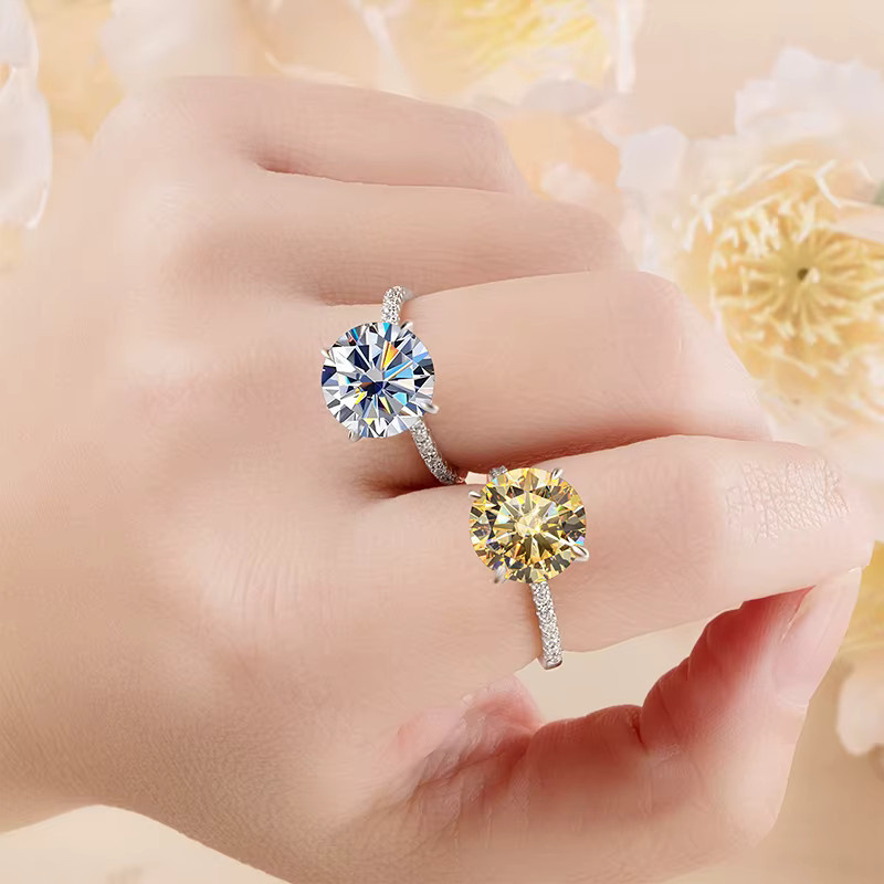 Joyce jelly Diamantring Moissanite, 925 Silber, Damen - Bild 2