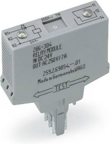 WAGO Steckrelais 286-304/004-000 24 V/DC 1 Wechsler Grau - Bild 1