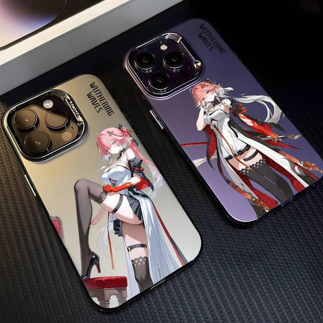 Changli Wuthering Waves Handyhülle für iPhone 17 16 15 14 13 12 11 Pro Max Air Matt Laser Metallic Aurora Mehrfarbig - Bild 1