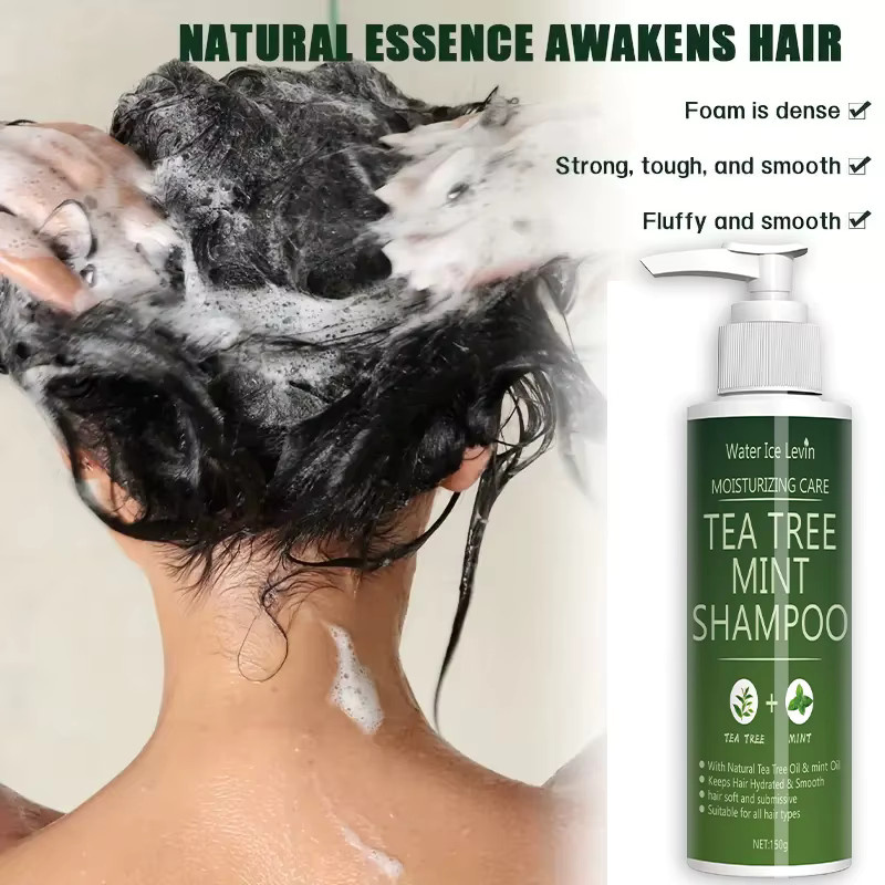 Water Ice Levin Tea Tree Mint Shampoo, Schaum, Haare - Bild 3