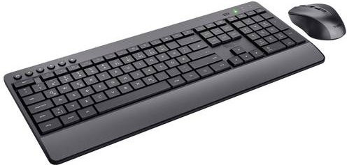Trust Trezo Comfort kabelloses Tastatur- und Maus-Set, QWERTZ Deutsch, Schwarz - Bild 2