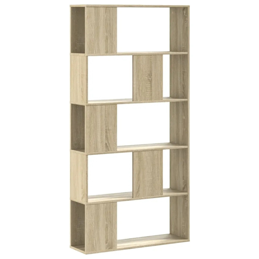 vidaXL Bücherregal mit 5 Böden aus Holzwerkstoff in Braun, B/T/H: 80,5 x 23,5 x 162,5 cm - Bild 2