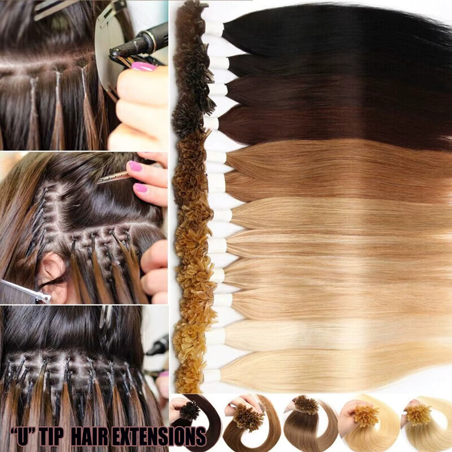 CC YOUNG Remy-Echthaarverlängerungen, Keratin-Spitze, 50 Strähnen, # 60 - Bild 5