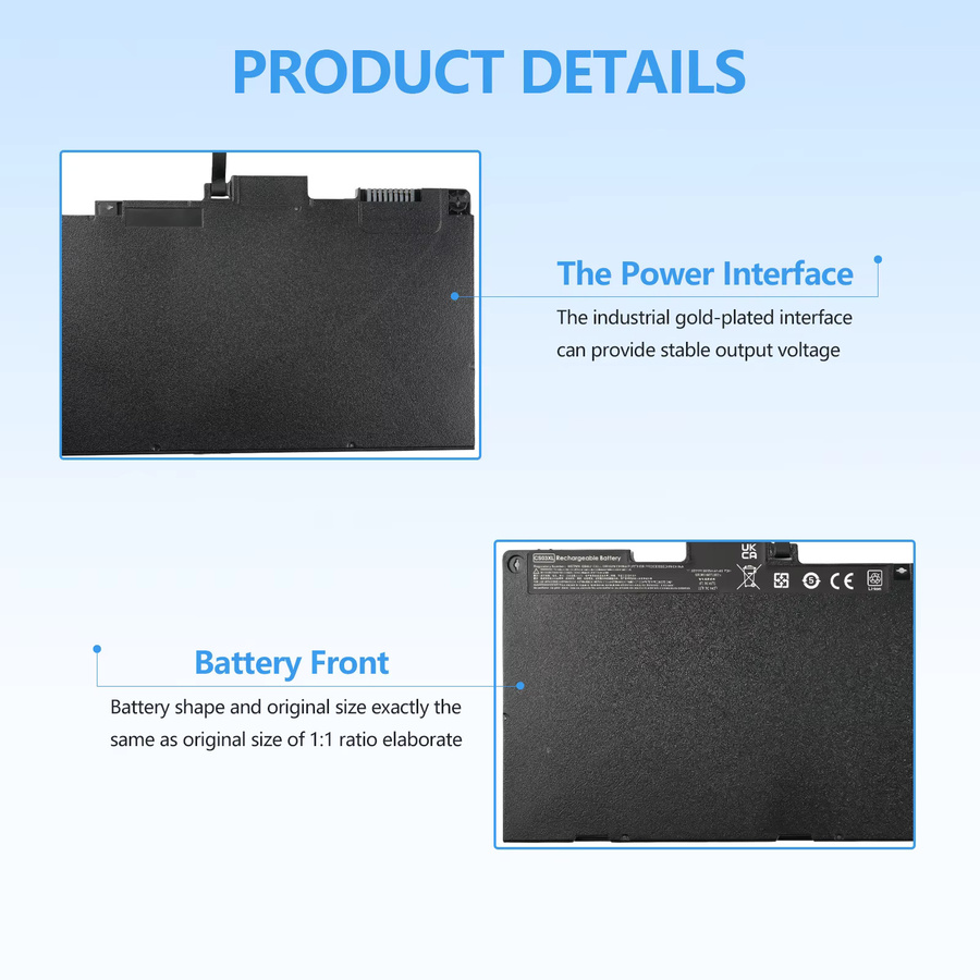 HP Ersatzakku CS03XL in Schwarz für EliteBook 745 755 840 848 850 G3 G4 Serie - Bild 2