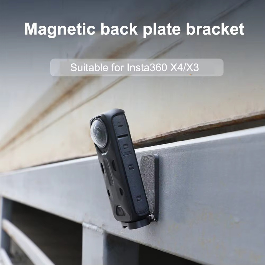 Magnetischer Halterungsständer für Insta360 X5 X4 X3 Action-Kameras in Schwarz mit 1/4 Zoll Schraube - Bild 2