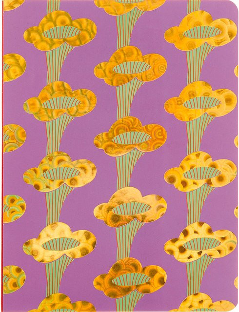 Rico Design Paper Poetry Notizbuch Shrooom Pfifferlinge Softcover in Grün und Orange - Bild 1