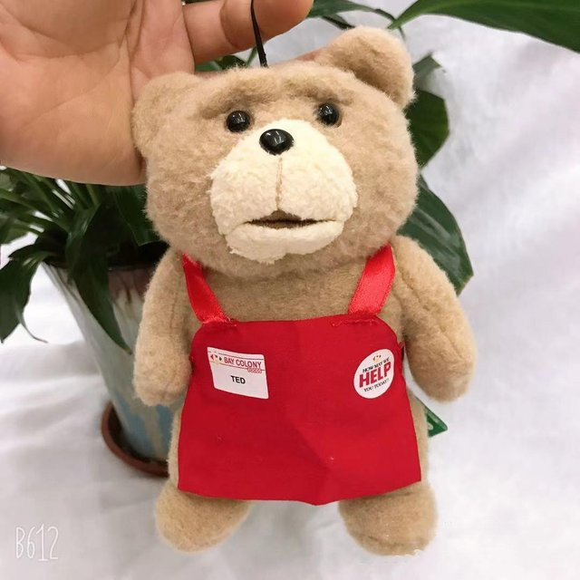 Yiran toy Ted 2 Teddybär Plüschtier, in Schürze, 18 cm, ab 14 Jahren - Bild 1