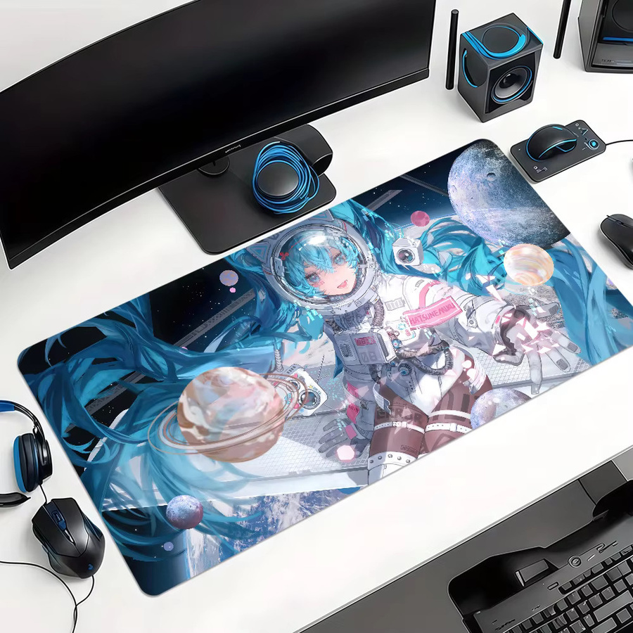 Bilibili M-Miku Kawaii Mauspad in Multicolour, rutschfest und verdickt für Gaming und Büro - Bild 2