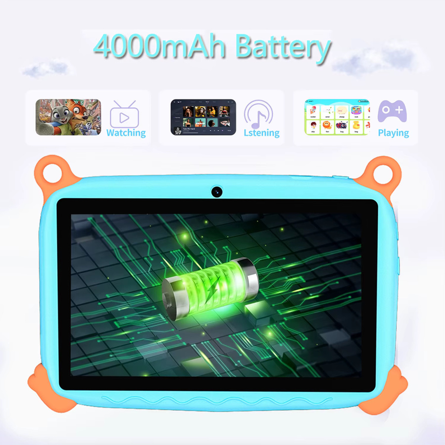 Kinder-Tablet mit 7 Zoll Display, 5G, 4GB RAM, 64GB ROM, Android 13.0 und 4000mAh Akku in Purple - Bild 2