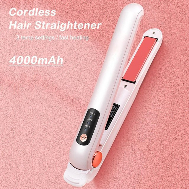 Binchi Health Technology Haarglätter 2 in 1, weiß, für trockenes Haar - Bild 1