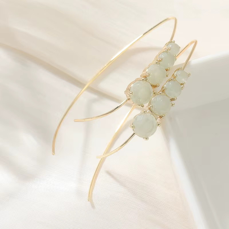 YoYo Threader-Creolen, Gold, Zirkonia, Damen - Bild 2