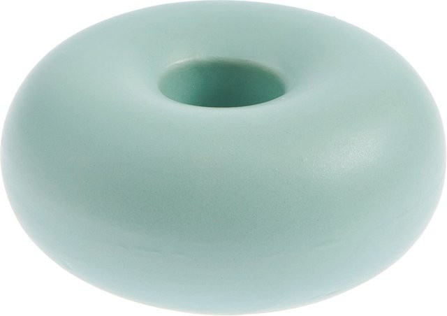 Rico Design Porzellan Kerzenhalter Ring Grüngrau für Stabkerzen - Bild 1