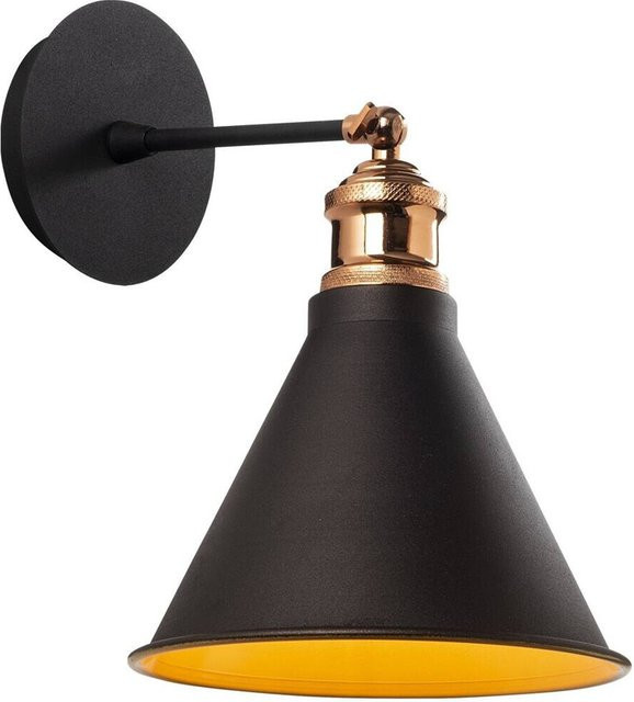 Opviq Wandleuchte Berceste in Schwarz aus Eisen mit E27 Fassung, B/H/T: 20 x 29 x 20 cm - Bild 1