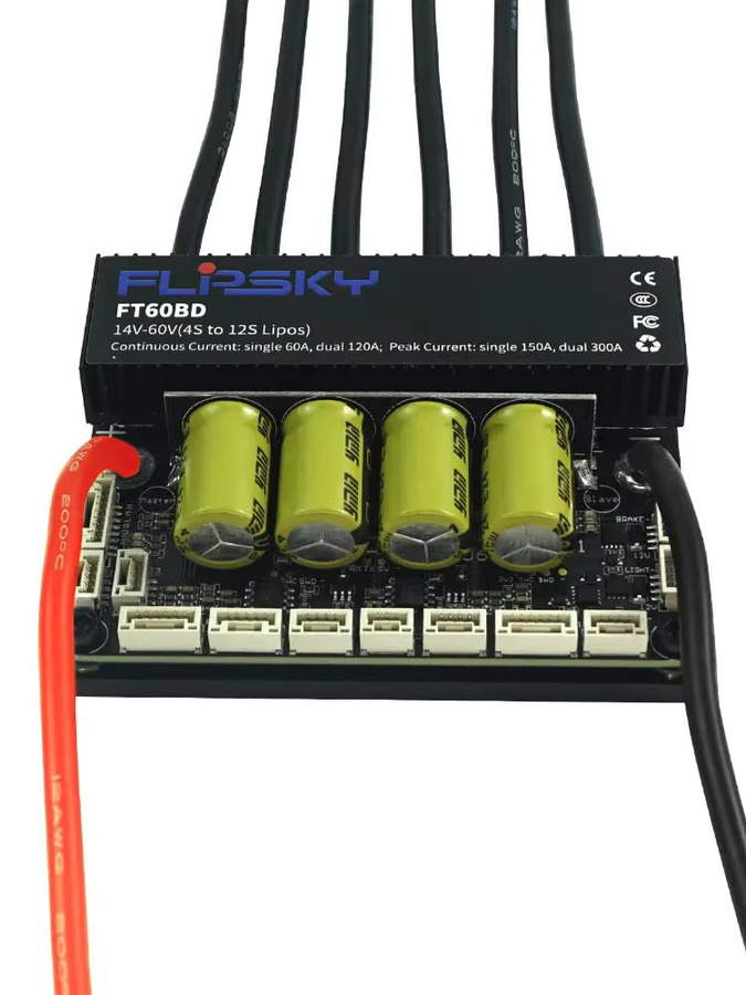 Flipsky FT60BD Dual Drive ESC 60V 120A in Schwarz für DIY E-Board, Scooter, E-Bike und Go-Kart mit bürstenlosem Motor - Bild 4