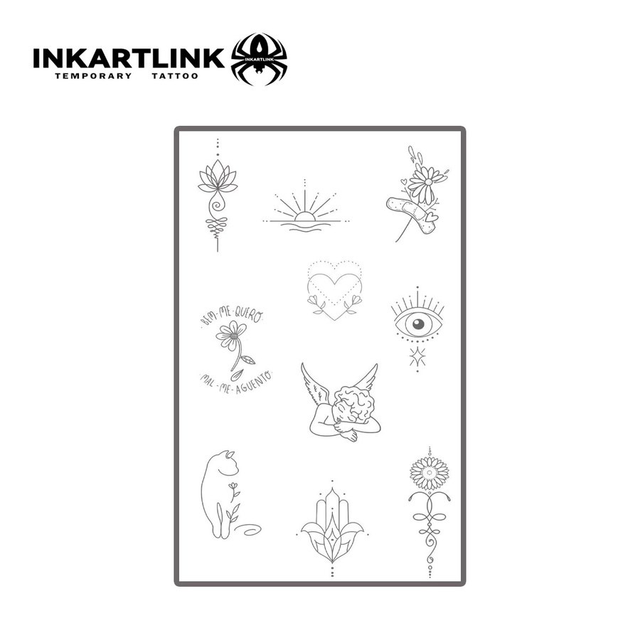 INKARTLINK Temporäre Tattoo Aufkleber, Wasserdicht - Bild 3