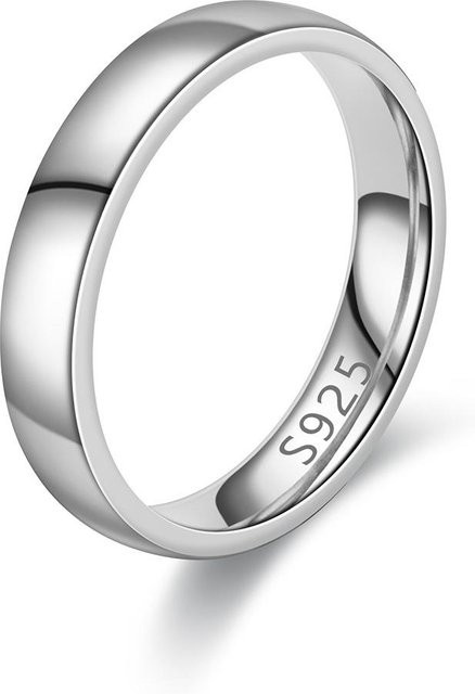 Edelstahlring, Silber, 4 mm, Damen, Unisex - Bild 1