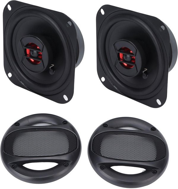 Koogeelife 4,2 Zoll Auto-Audio-Stereolautsprecher, universelle Kalottenhochtöner, 4 Ohm, Schwarz - Bild 1