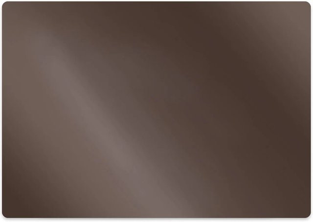 Tulup Bodenschutzmatte für Bürostühle in Braun und Rot, B/T: 100 x 70 cm - Bild 1