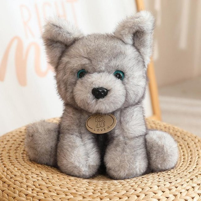 Yiran toy Husky Kuscheltier, Plüschtier, 22cm, Grau - Bild 1