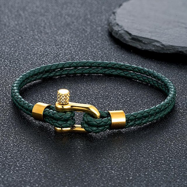 Armband Edelstahl, geflochten, gray, Unisex, 19cm - Bild 1