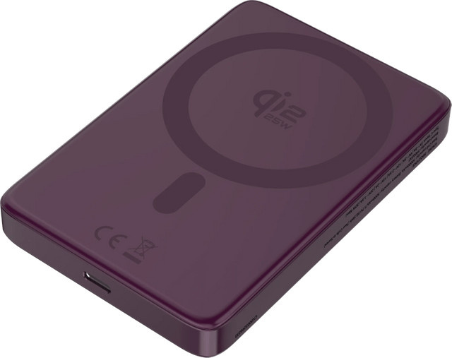BlueBuilt Wireless Powerbank mit Qi2.2 und MagSafe, 10.000 mAh, 25 Watt Schnellladen, Rot - Bild 1