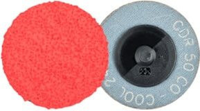 PFERD COMBIDISC Keramikkorn Schleifblatt CO-COOL 24 für Stahl und Edelstahl, Farbe: Rot, Durchmesser: 50 mm, 100 Stück - Bild 1