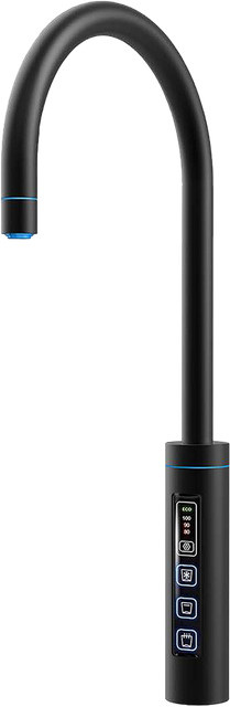 Xartis 3in1 Touch Armatur für Sprudler mit Sensor, kochendes und gefiltertes Wasser, matt schwarz, rund - Bild 1