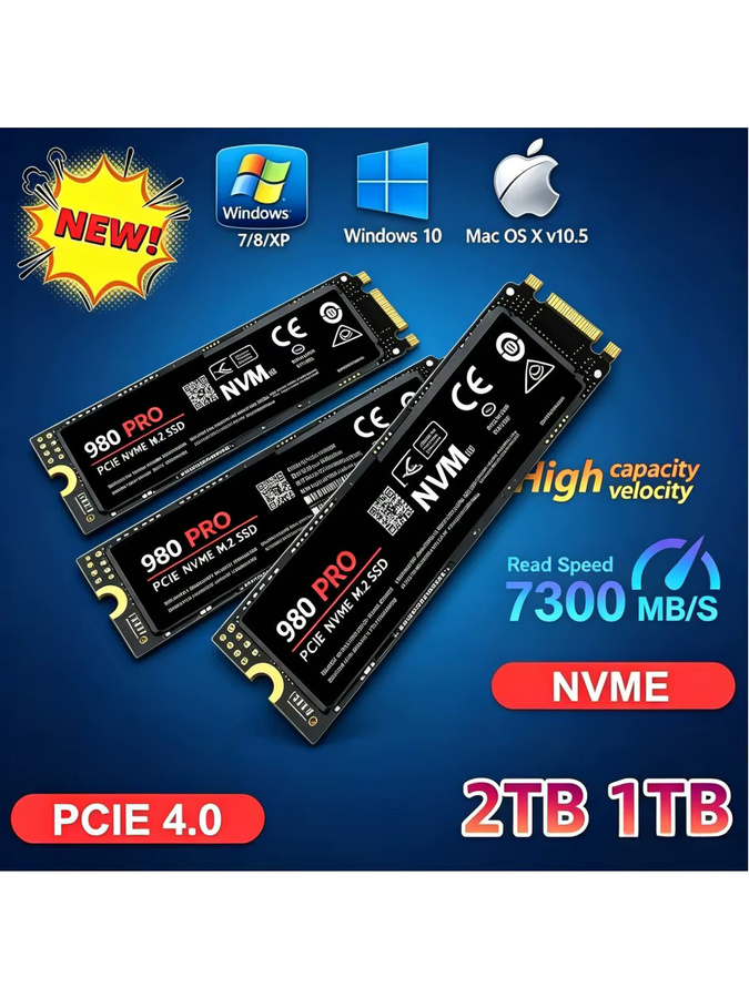 Samsung 990 Pro M.2 NVMe SSD 1TB PCIe 4.0 Hochleistungs-Interne Solid-State-Festplatte - Bild 3