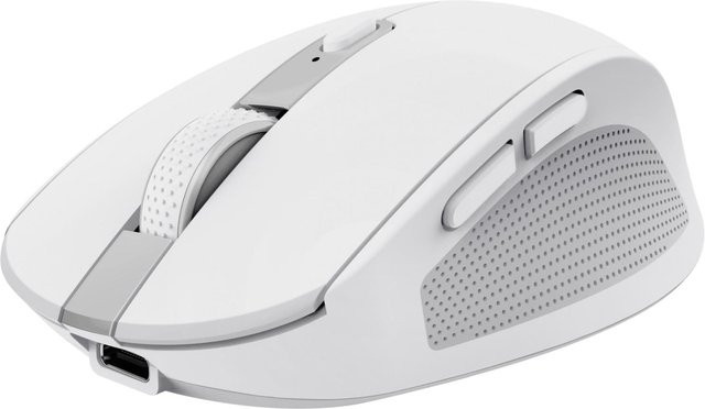Trust Ozaa kabellose Bluetooth-Maus mit Mehrgeräte-Anschluss, Weiß - Bild 1