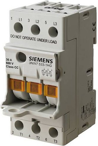 Siemens Sicherungshalter 3NW75341HG 30A 600 V/AC weiß - Bild 1