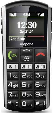 Emporia SIMPLICITY 2G Senioren-Handy mit SOS-Funktion und Ladestation in Schwarz und Silber - Bild 3