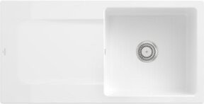 Villeroy & Boch Spüle Siluet aus Keramik in Snow White, Aufsatzspüle, Breite: 60 cm - Bild 1