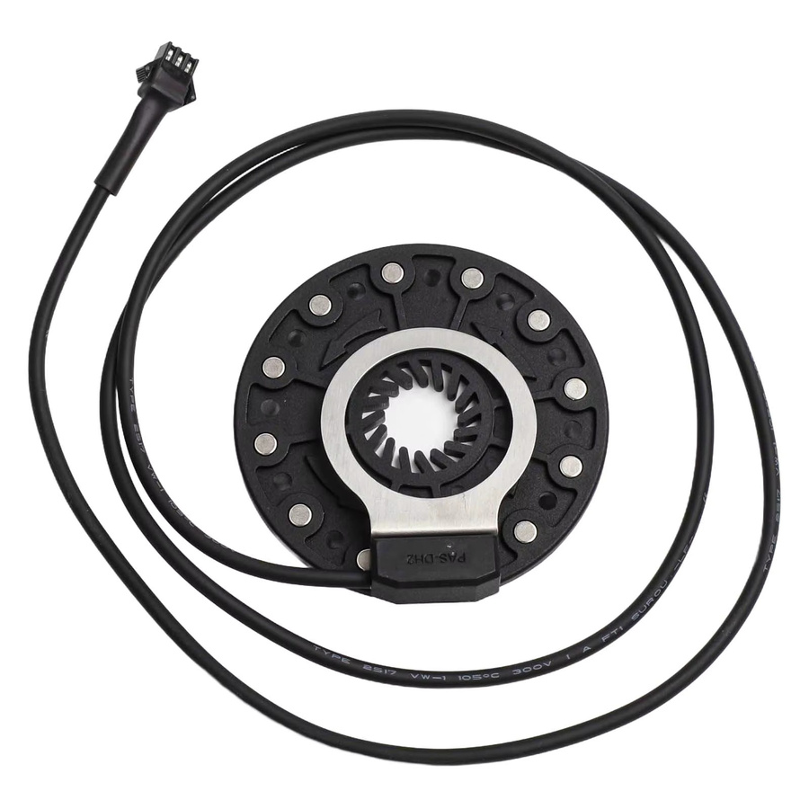 SPORTARC Elektrischer Fahrrad Power Sensor für Pedal Assist mit 3pin SM Stecker für 36/48V E-Mountainbikes, Schwarz - Bild 4