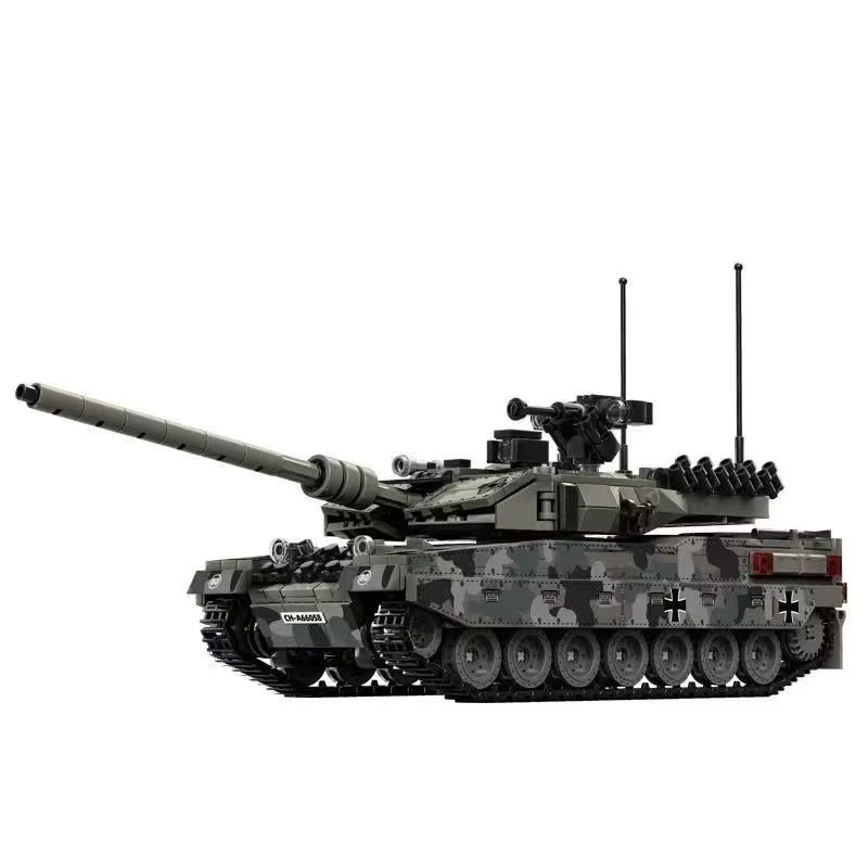 Le Yi 66058 Leopard 2A7 Hauptkampfpanzer-Modell, Bausatz - Bild 2