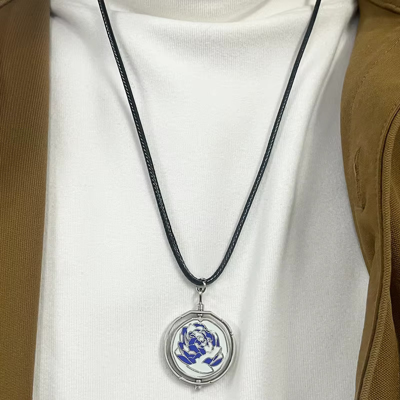 Halskette Jinx Blue Rose, Silber, Unisex - Bild 3