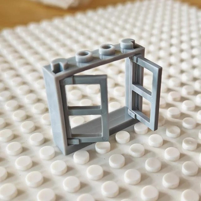 Yiran toy Baustein Fenster Gebäudezubehör Doppelte Öffnung 5-teiliges Set - Bild 1