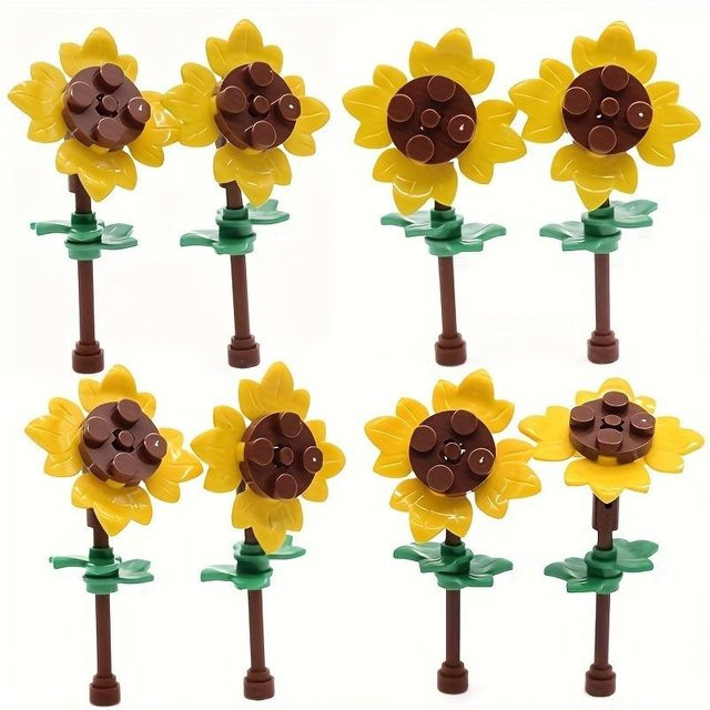 Yiran toy Sonnenblumenfeld Bausteine Garten Bauernhof 8-teiliges Set - Bild 1