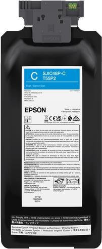 Epson T55P2 Cyan Tintenpatrone für EPL C8000E mit 480 ml Füllmenge - Bild 1