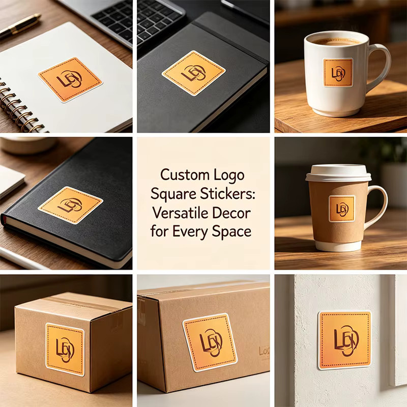 Personalisierte Logo-Aufkleber mit Punktmuster als individuelle Marken-Etiketten für deine Geschenkbox-Verpackung aus Papier - Bild 4