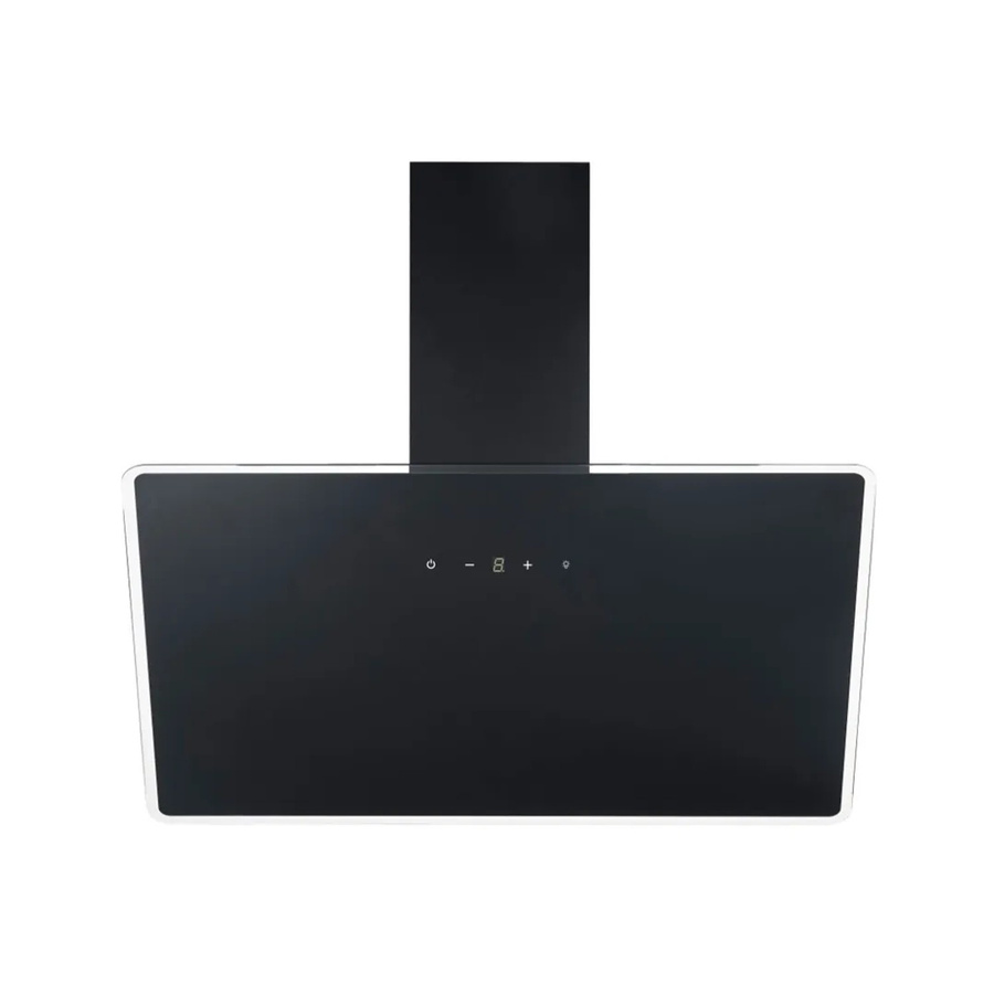 Respekta Schräghaube Lora in Schwarz mit LED-Display und Timer, Breite: 90 cm - Bild 2
