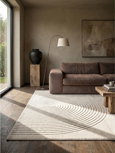 Pflegeleichter Teppich Kadima Design in Creme/Beige, B/T: 240 x 340 cm - Bild 1