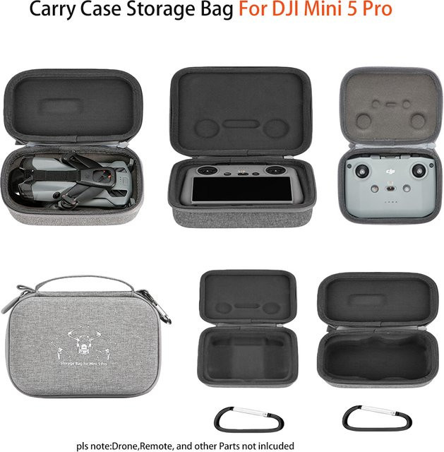 DJI Mini 5 Pro Tragetasche und Controller-Tasche in Grau - Bild 1