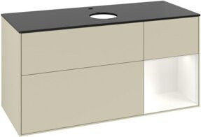 V&B Waschtischunterschrank Finion in Grau lackiert, Breite: 120 cm, Tiefe: 50,1 cm, Höhe: 50,1 cm - Bild 1