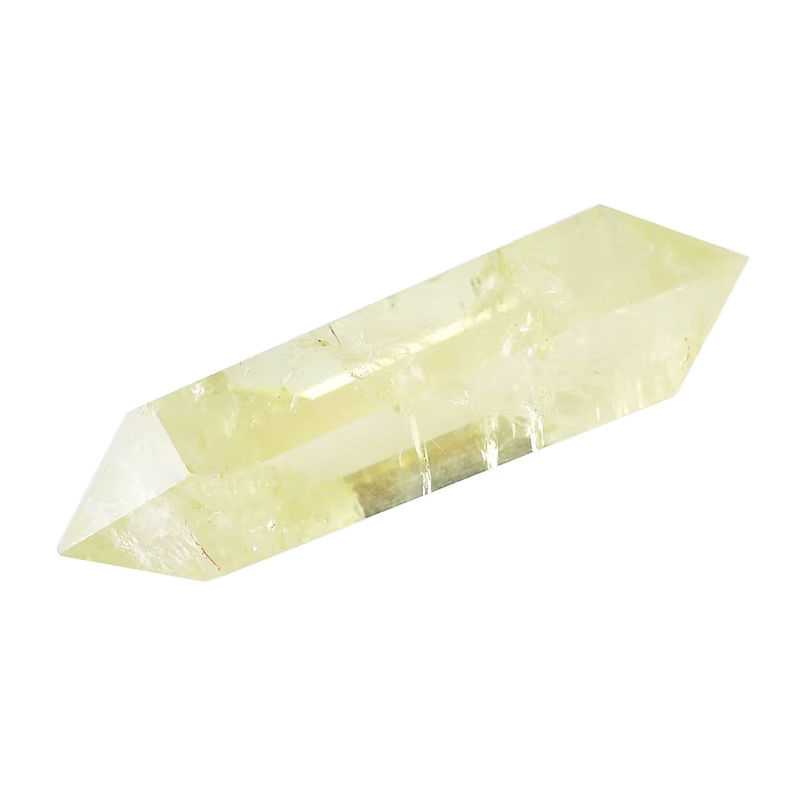 RYCRYSTAL Natürlicher Citrin-Kristall in Gelb, sechseckig und doppelt abgeschlossen als Zauberstab für Meditation und Reiki - Bild 6