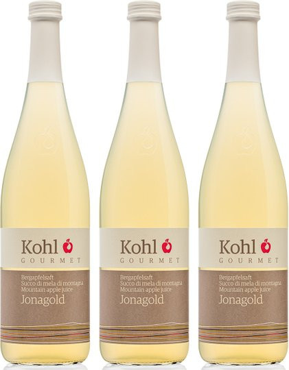 Kohl Bergapfelsaft Jonagold, Saft, 3 x 0,75 l - Bild 1