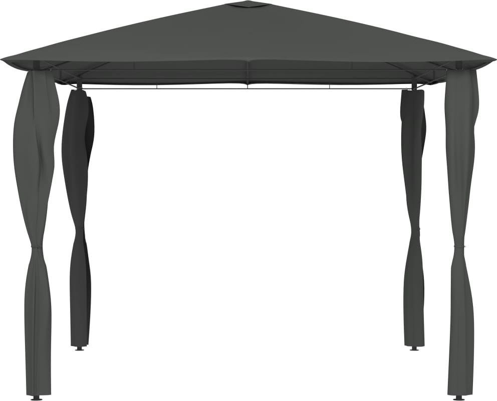 vidaXL Pavillon mit Pfostenabdeckungen Anthrazit B/T/H: 300 x 300 x 260 cm - Bild 1