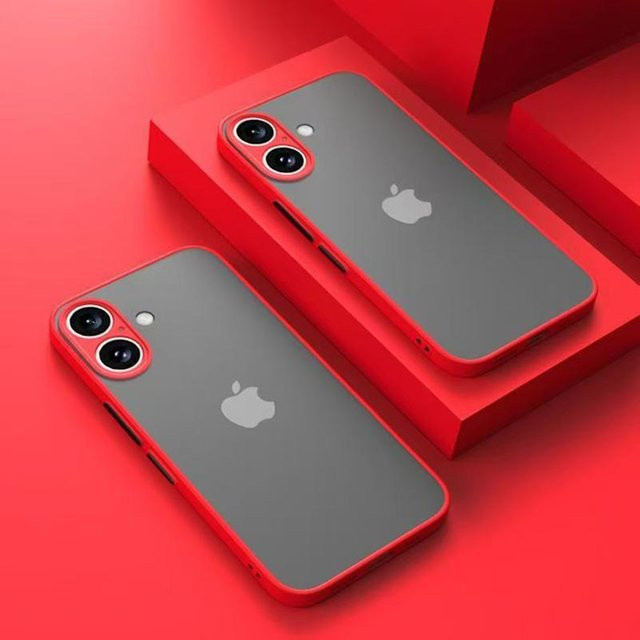 Stoßfeste Silikon Schutzhülle für Apple iPhone in Rot - Bild 1